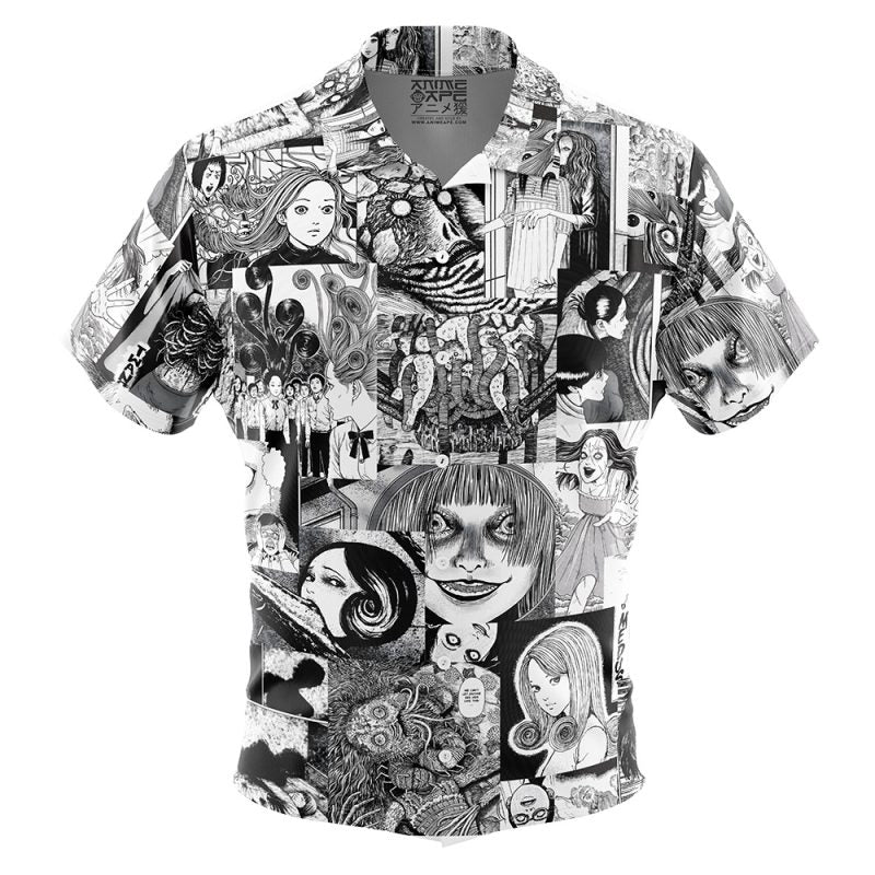 Horror Manga Junji Ito Button Up Hawaiian Shirt