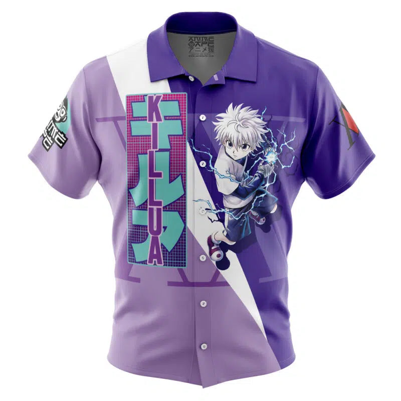 Killua Zoldyck V3 Hunter x Hunter Button Up Hawaiian Shirt