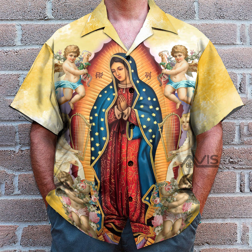 Faith-Inspired Guadalupe - Hawaiian Shirt