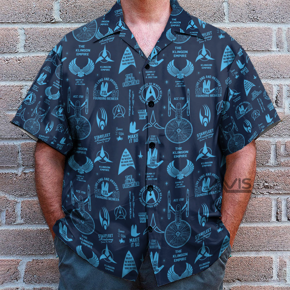 Trekkie SaTr Pattern Hawaiian Shirt