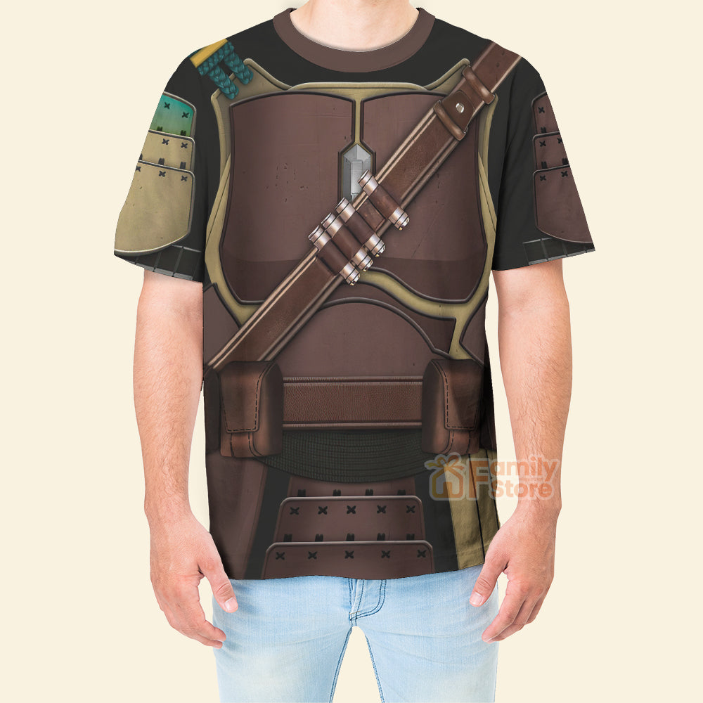 Stwa Mandalorian Samurai Cosplay - 3D TShirt CSSWR036