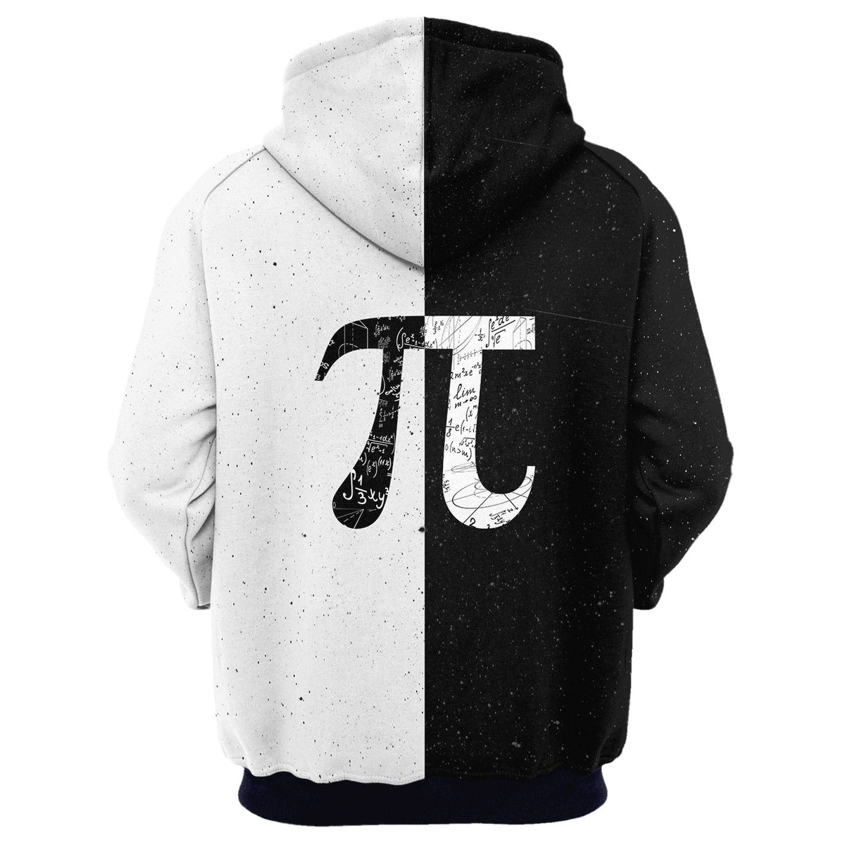 Pi Hoodie Pi Universe Symbol Graphic Hoodie Math Hoodie Black White Unisex