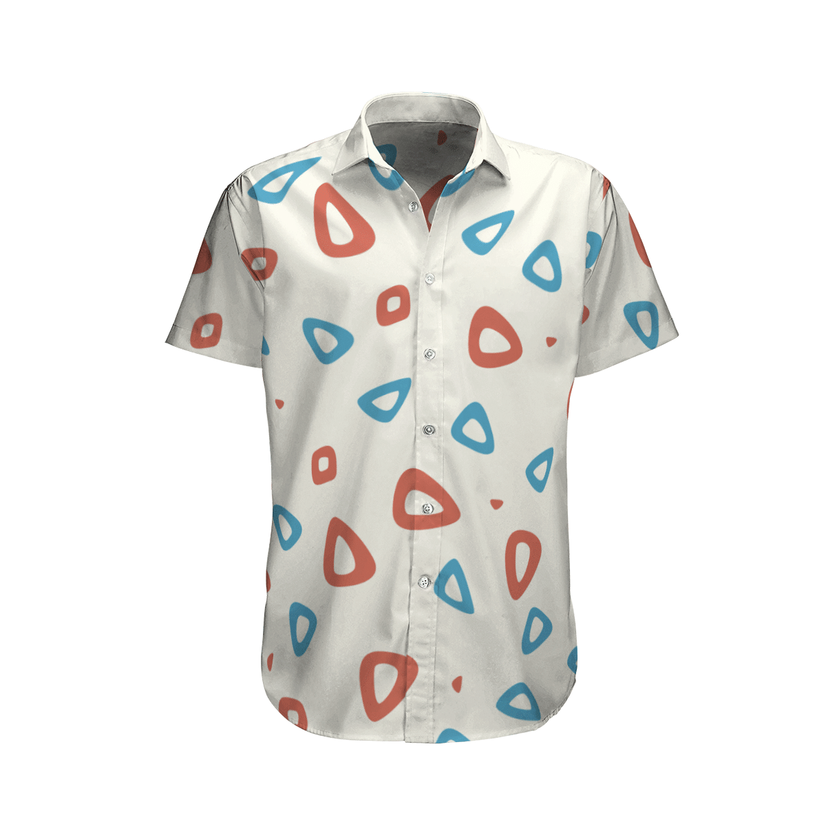 NoClaws NoClaws Pokemon Hawaii Shirt Pokemon Togepi Egg Pattern Costume Hawaiian Shirt White Unisex