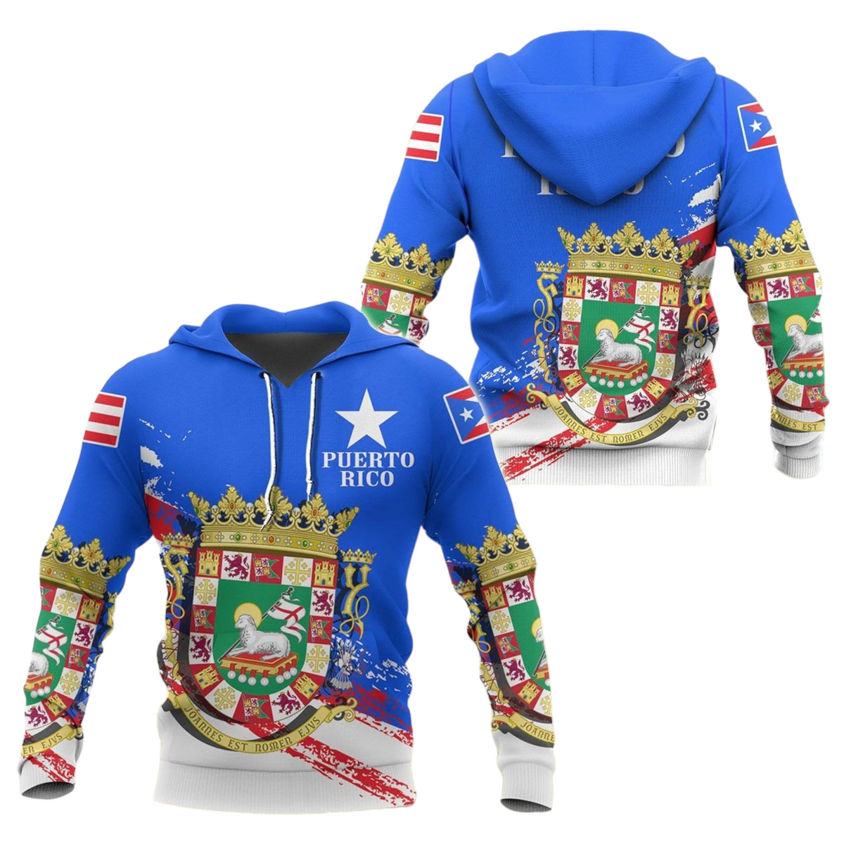Puerto Rico Hoodie Puerto Rico Coat Of Arms Special Hoodie Blue Unisex