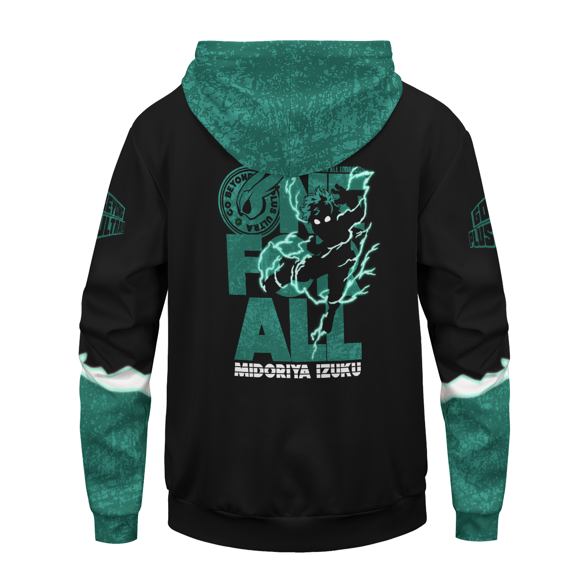 My Hero Academia Hoodie Boku No Hero Academia Apparel Izuku Midoriya Green Black Hoodie