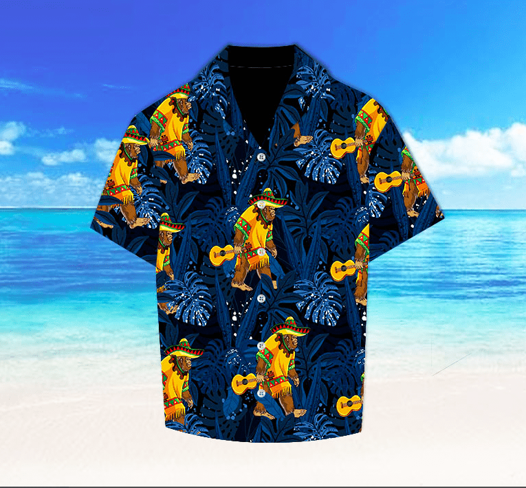 Bigfoot Hawaii Shirt Bigfoot Sasquatch Mexican Hawaiian Aloha Shirts