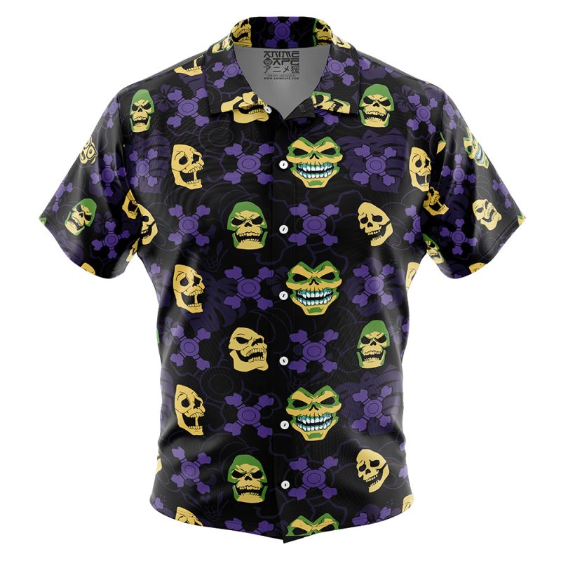 Skeletor Masters of the Universe Button Up Hawaiian Shirt