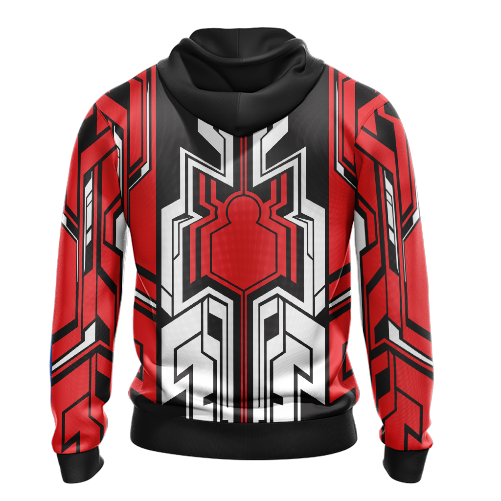 Spiderman Hoodie MV Spiderman Homecoming Logo Hoodie Red Black Unisex