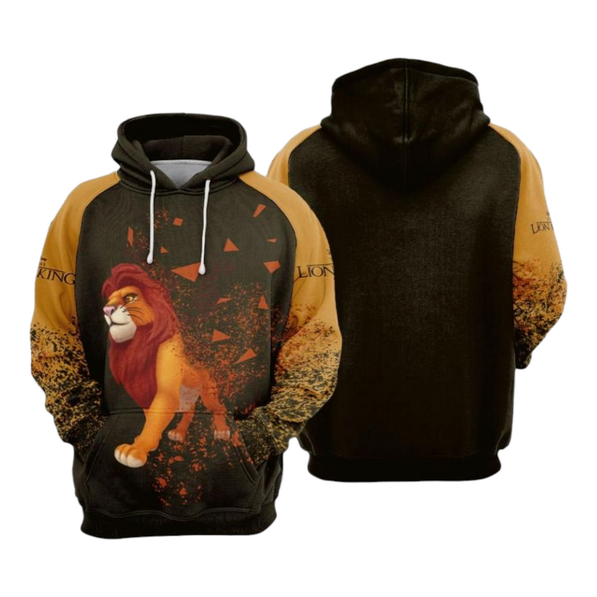 LK Hoodie DN The LK Dissolving Graphic Hoodie Brown Unisex