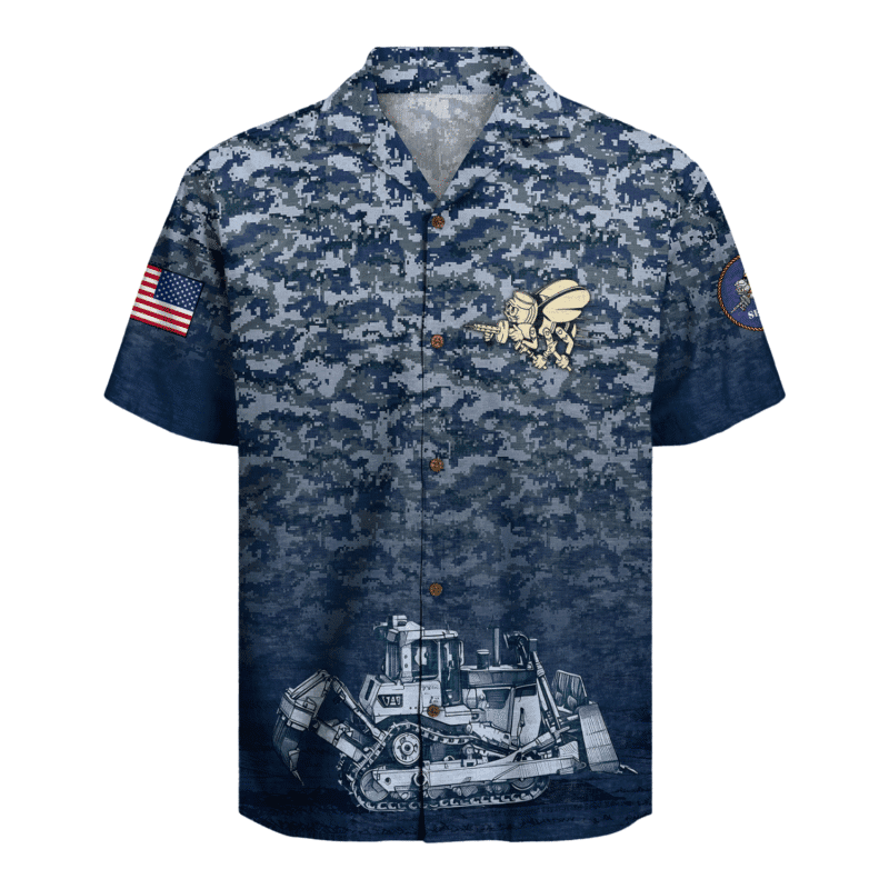 US Navy Seabees 250th Years Of Service Hawaiian Shirt