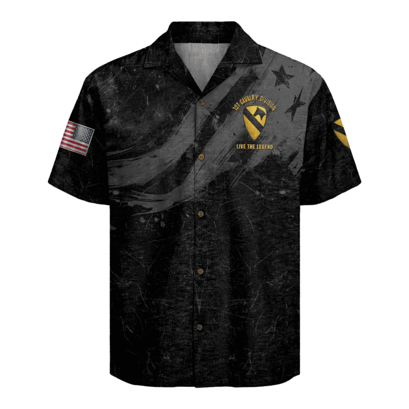 US Army 1st Cavalry Division Regiment Hawaiian Shirt