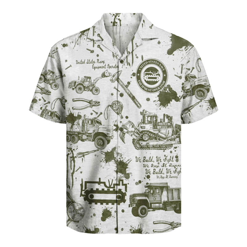 EO (Equipment Operator) Seabees β U.S. Navy Hawaiian Shirt
