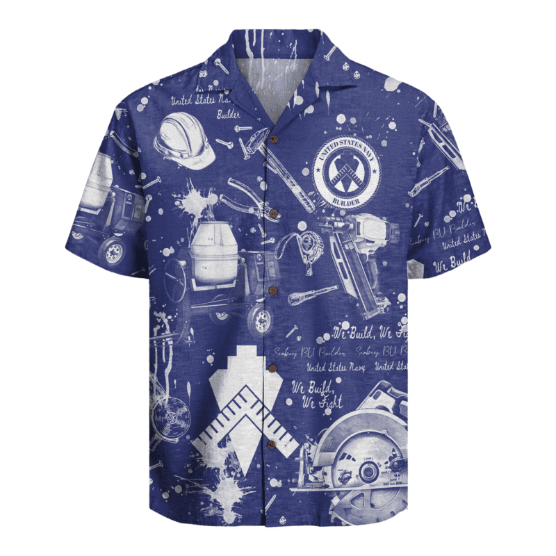 BU (Builder) Seabees β U.S. Navy Hawaiian Shirt