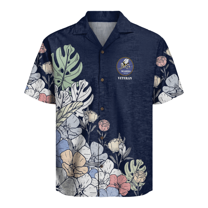 US Navy Seabees Veteran Hawaiian Shirt