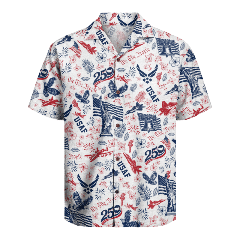 US Air Force β America 250th Anniversary Hawaiian Shirt