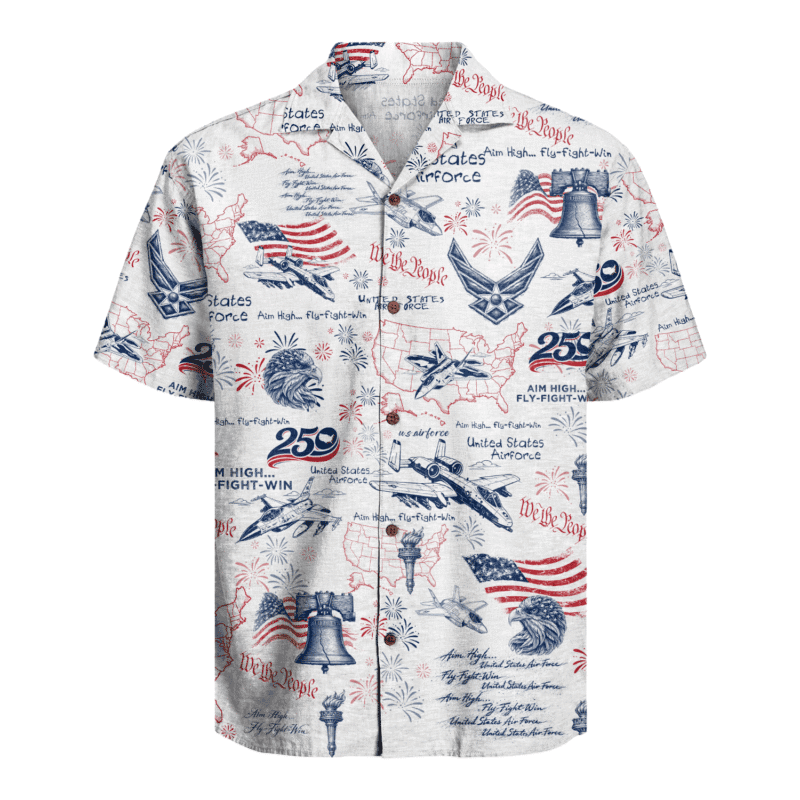 US Air Force β America 250th Anniversary Hawaiian Shirt
