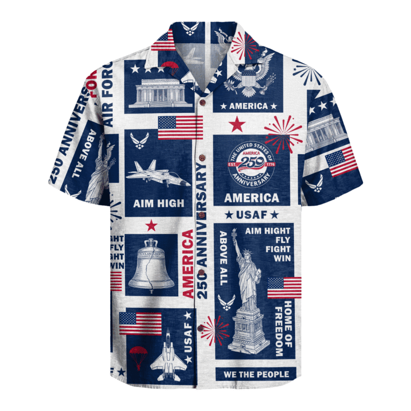 US Air Force β America 250th Anniversary Hawaiian Shirt