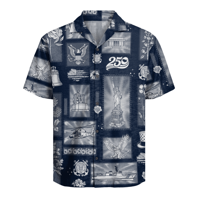 US Coast Guard β America 250th Anniversary Hawaiian Shirt