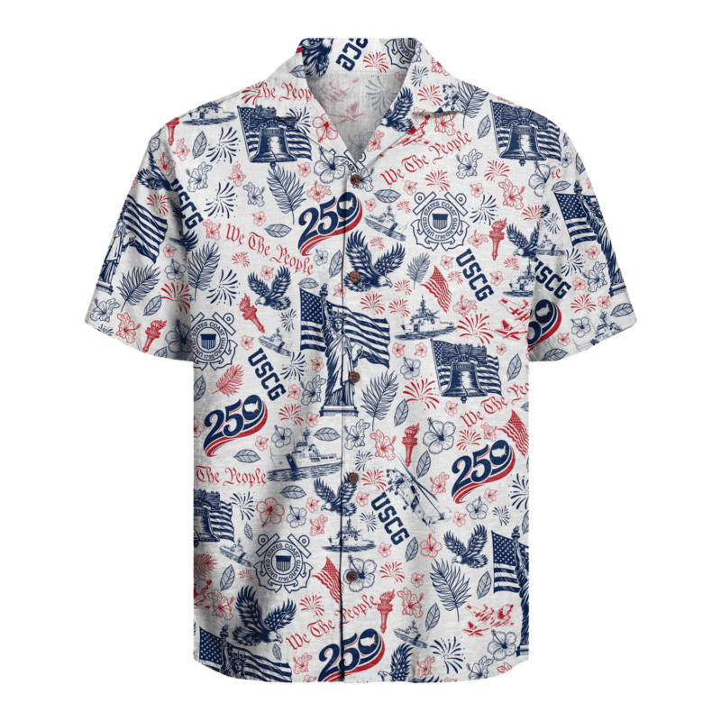US Coast Guard β America 250th Anniversary Hawaiian Shirt