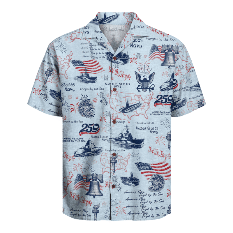 US Navy - America 250th Anniversary Hawaiian Shirt