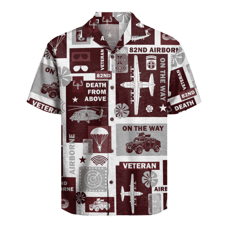 US Army - 82nd AirBorne Division Veteran Hawaiian Shirt