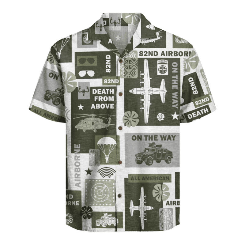 US Army - 82nd AirBorne Division Hawaiian Shirt