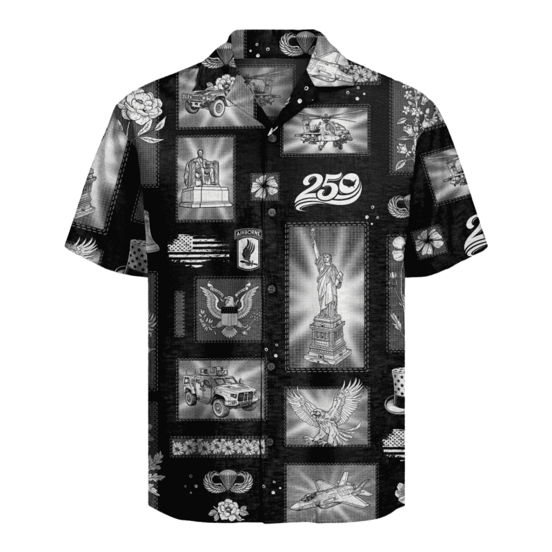 US Army 173rd Airborne - America 250th Hawaiian Shirt
