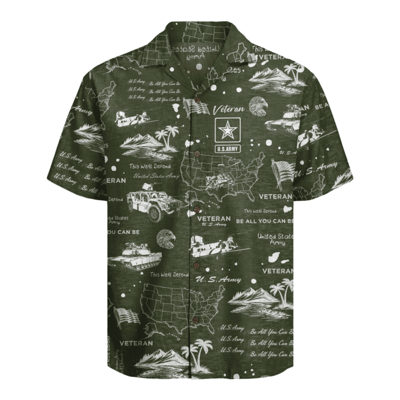 US Army Veteran Hawaiian Shirt