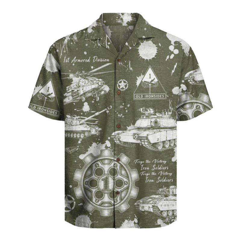 US Army - 1st Armored Division Hawaiian Shirt