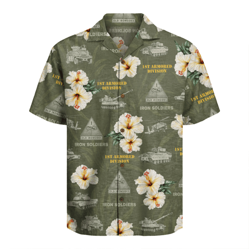 US Army - 1st Armored Division Hawaiian Shirt