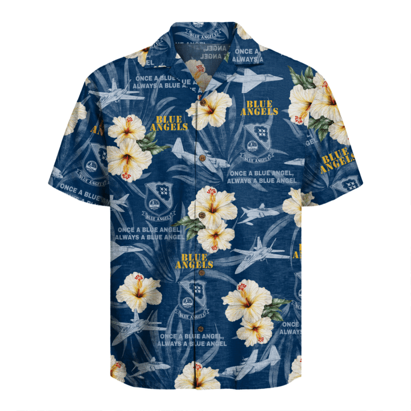 US Navy Blue Angels Hawaiian Shirt