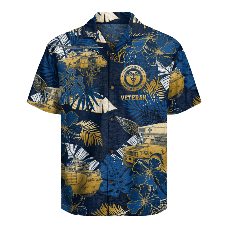 US Navy Corpsman Hawaiian Shirt
