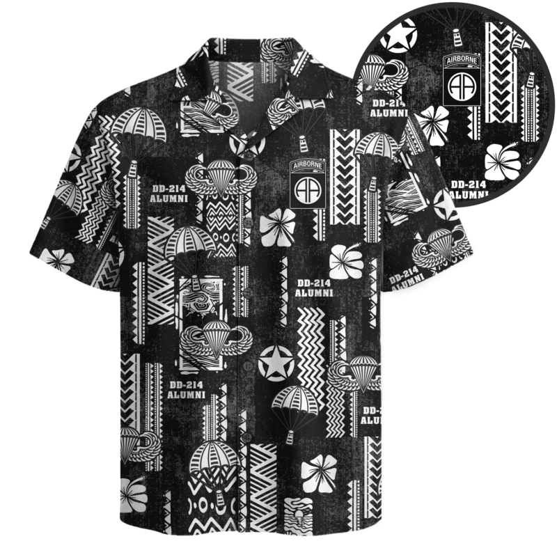 US Army 82nd Airborne Hawaiian Shirt