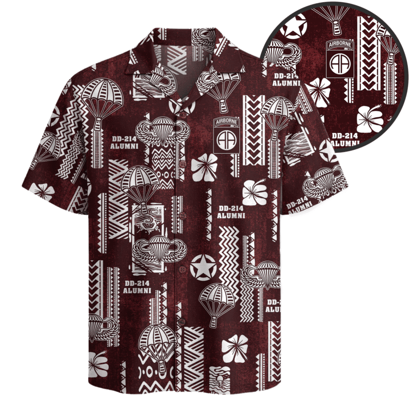 US Army 82nd Airborne Hawaiian Shirt