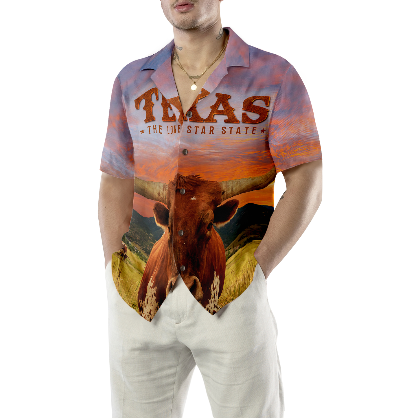 Texas Longhorn Bull Unique Hawaiian Shirt