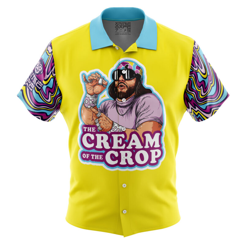 The Cream of the Crop Trippy Randy Savage Button Up Hawaiian Shirt