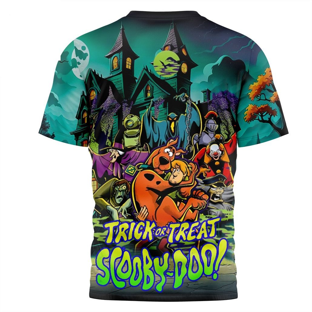 Scooby Doo T-shirt Trick Or Treat Scooby Doo Halloween T-shirt Colorful Unisex