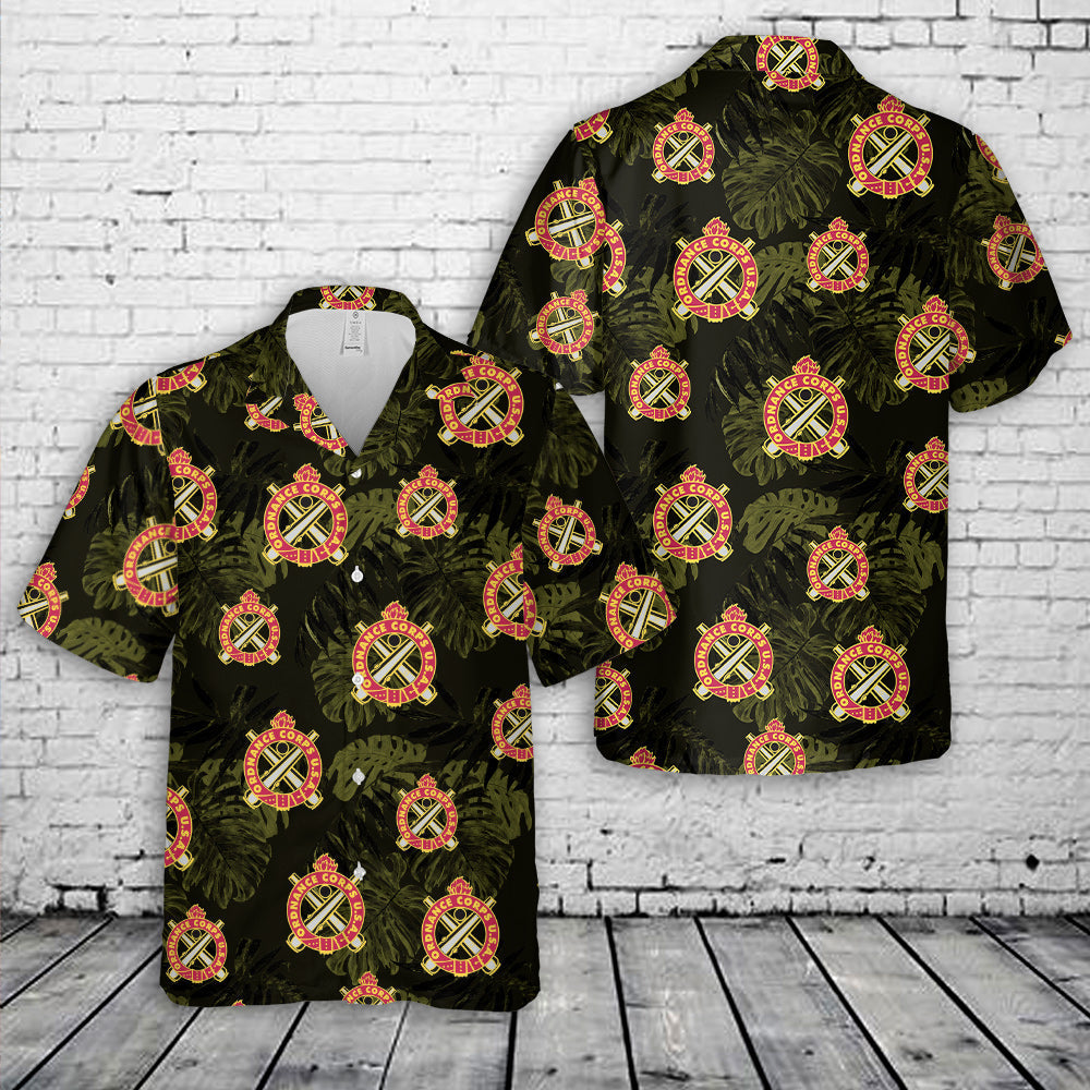 US Army Ordnance Corps Branch Hawaiian Shirt