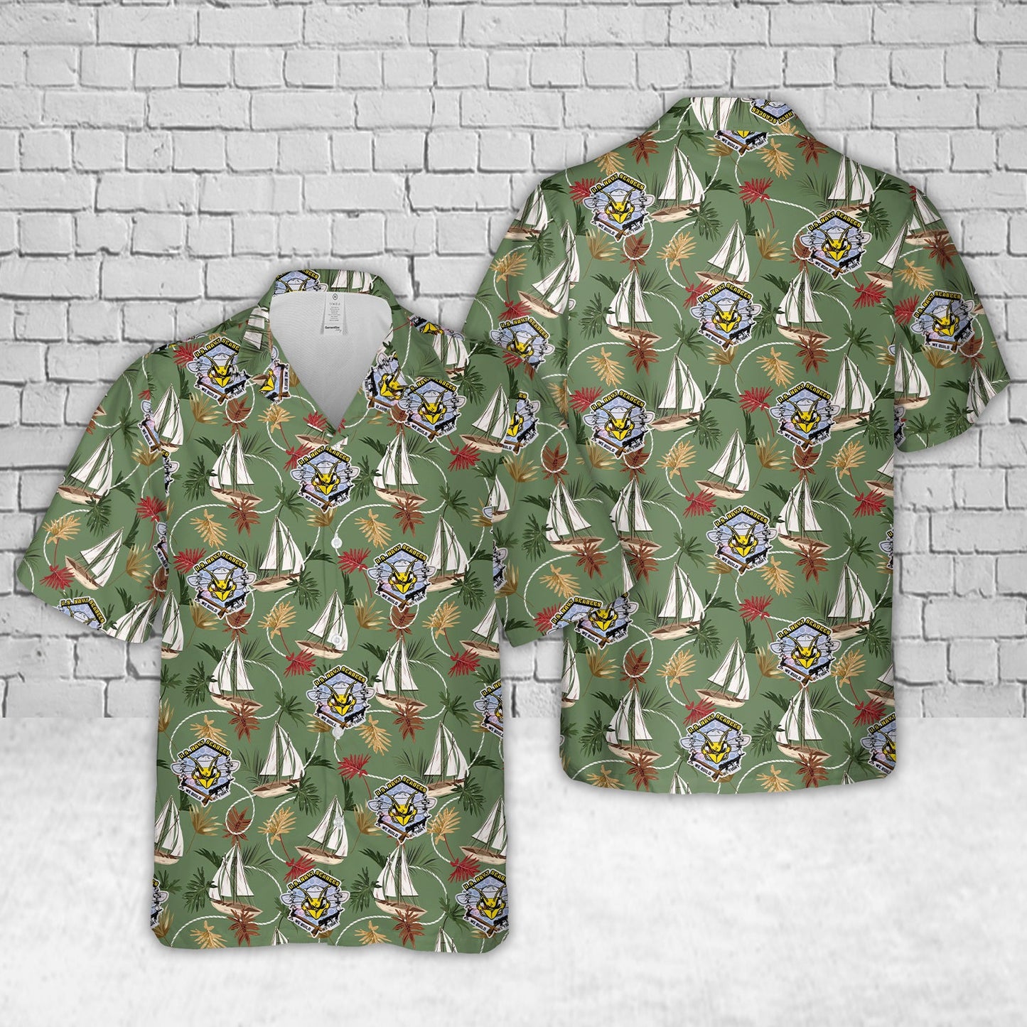 US Navy Seabees We Build We Fight Hawaiian Shirt
