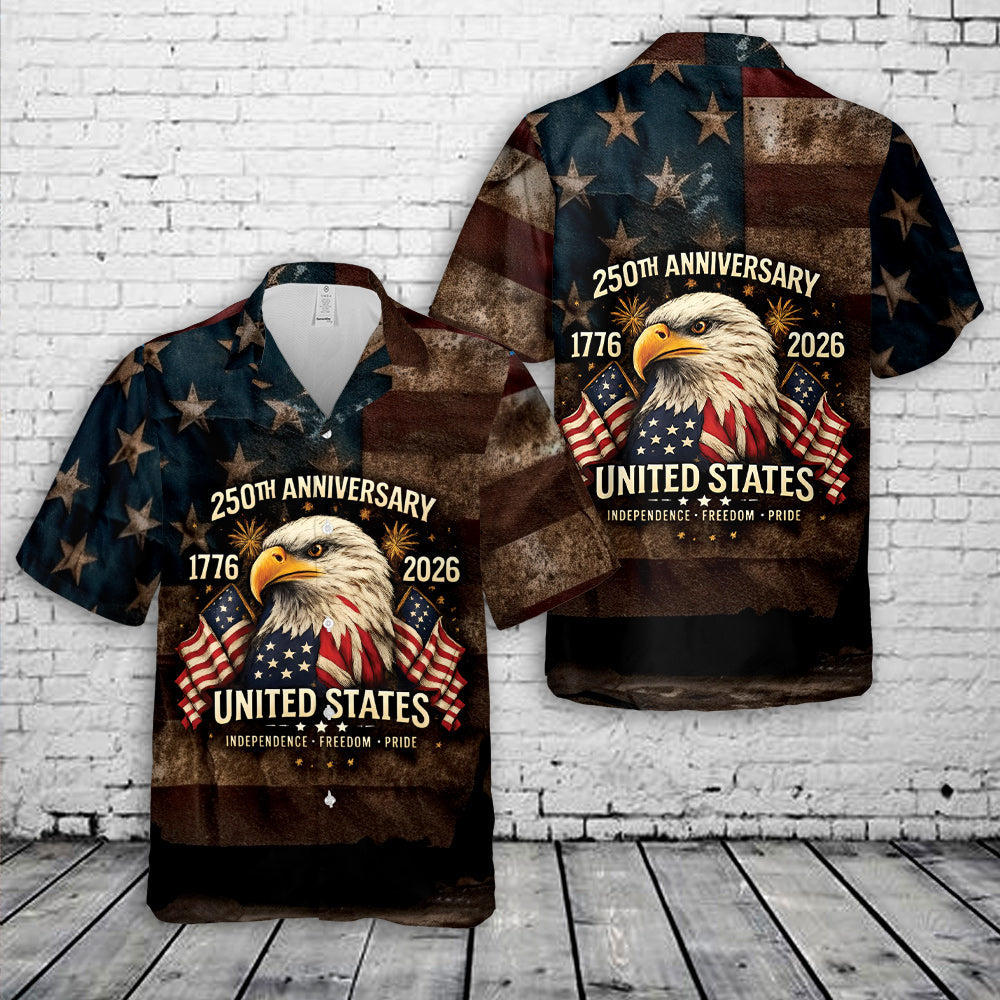 United States 250th Anniversary 1776-2026 Hawaiian Shirt