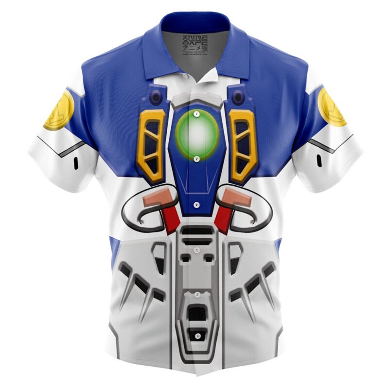 XXXG-01W Wing Gundam Button Up Hawaiian Shirt