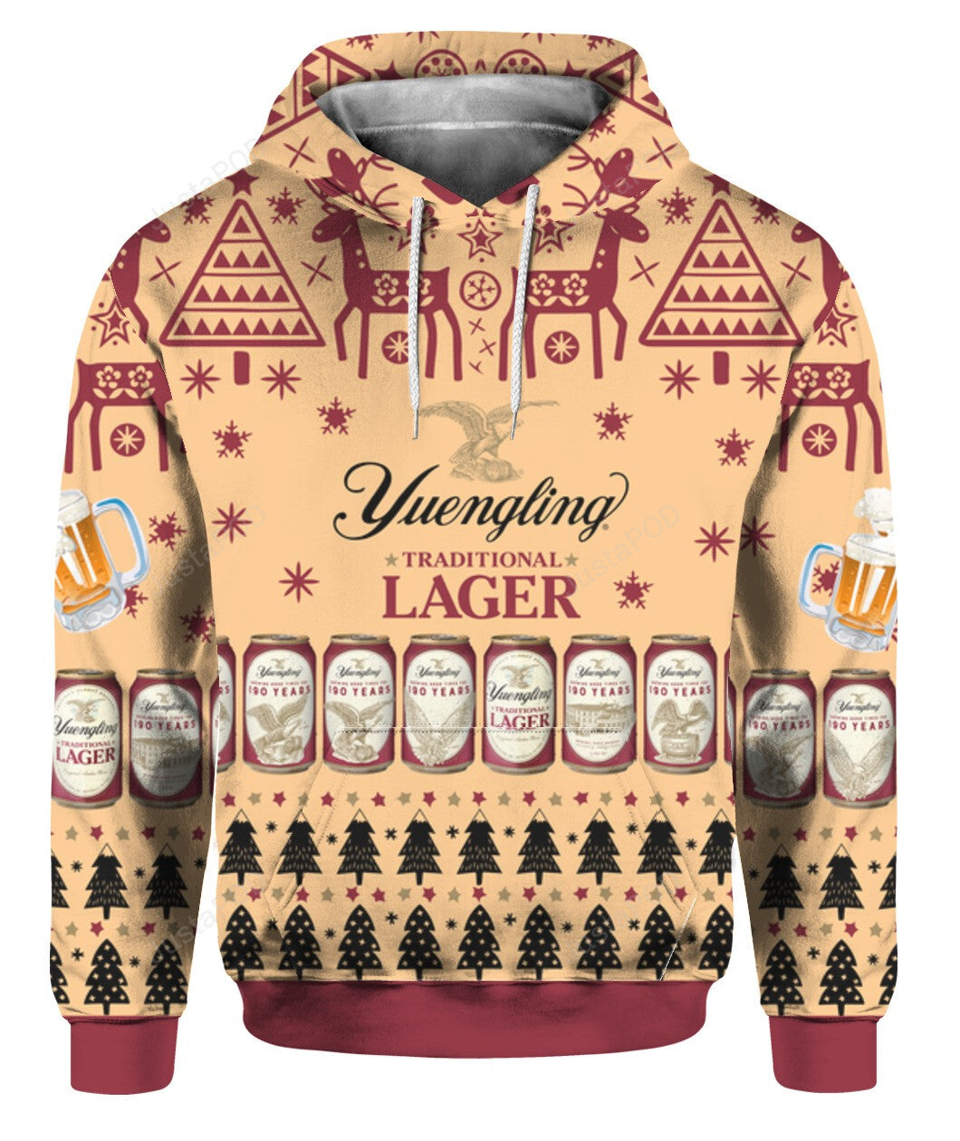 Beer Hoodie Yuengling Traditional Lager Beer Christmas Pattern Hoodie Amazing Beer