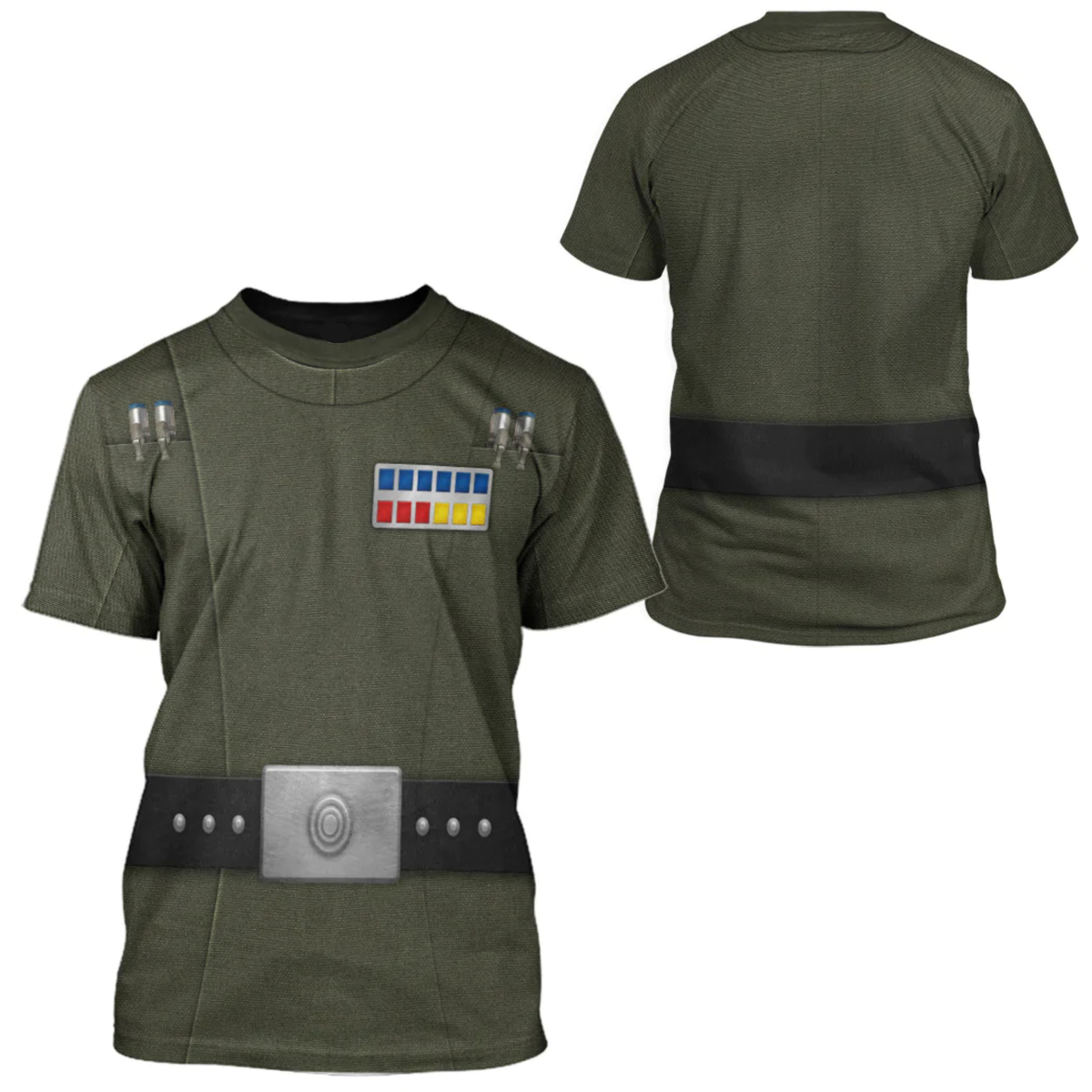 SW Hoodie Grand Moff Tarkin Costume SW Cosplay T-shirt Green Unisex Adults