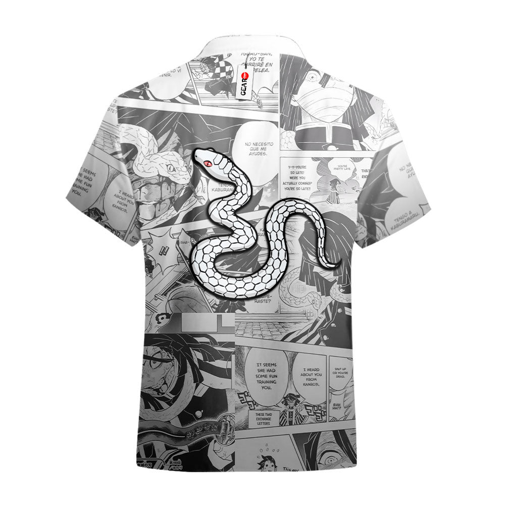 Obanai Iguro Hawaiian Shirt Manga Style
