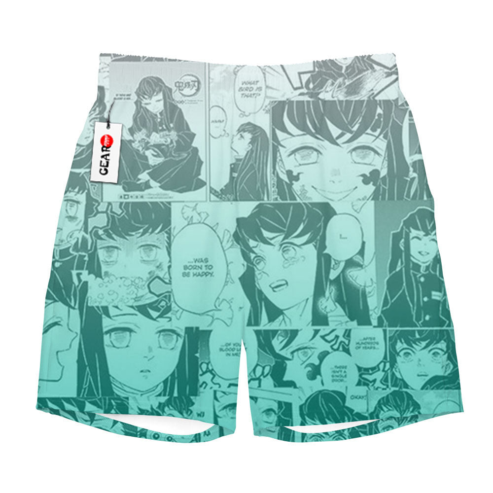Muichiro Tokito Beach Shorts Manga Edition