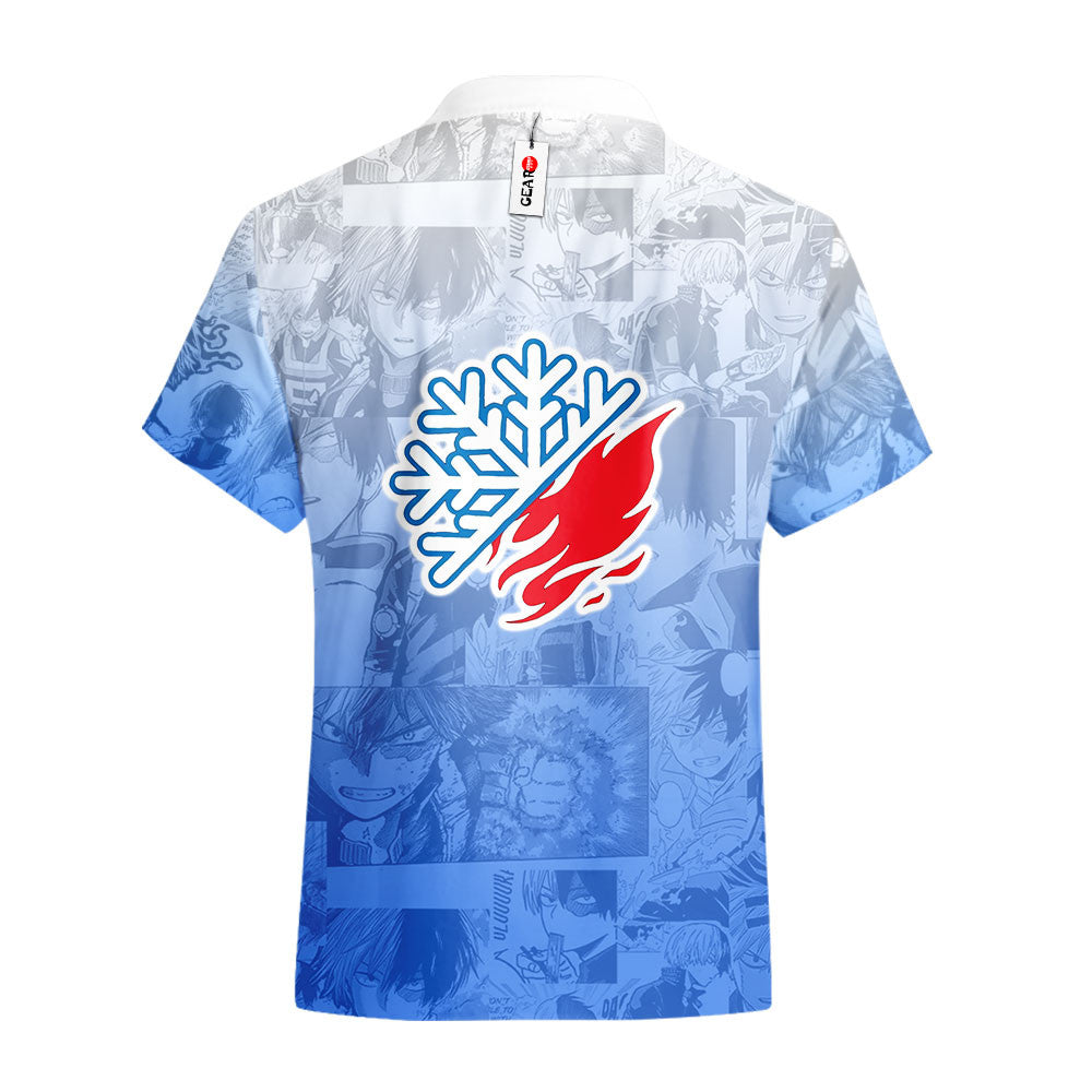 Shoto Todoroki Hawaiian Shirt Manga Style