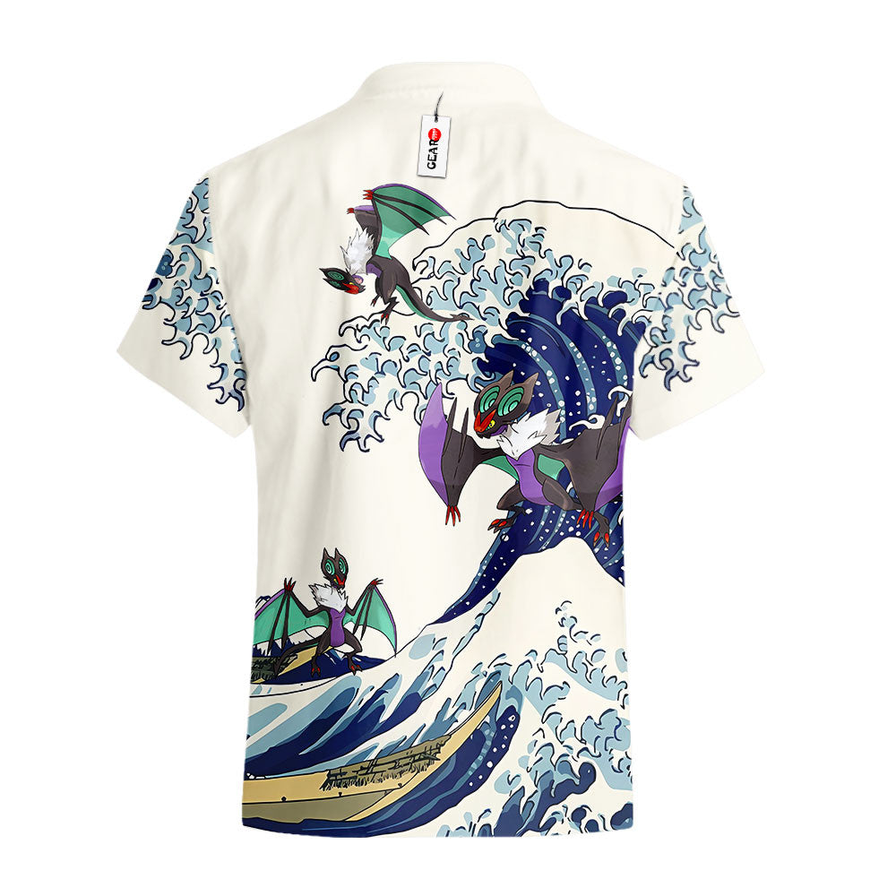 Noivern Hawaiian Shirt - Great Wave Style