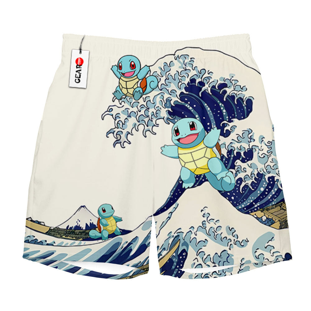Squirtle Beach Shorts - Great Wave Edition