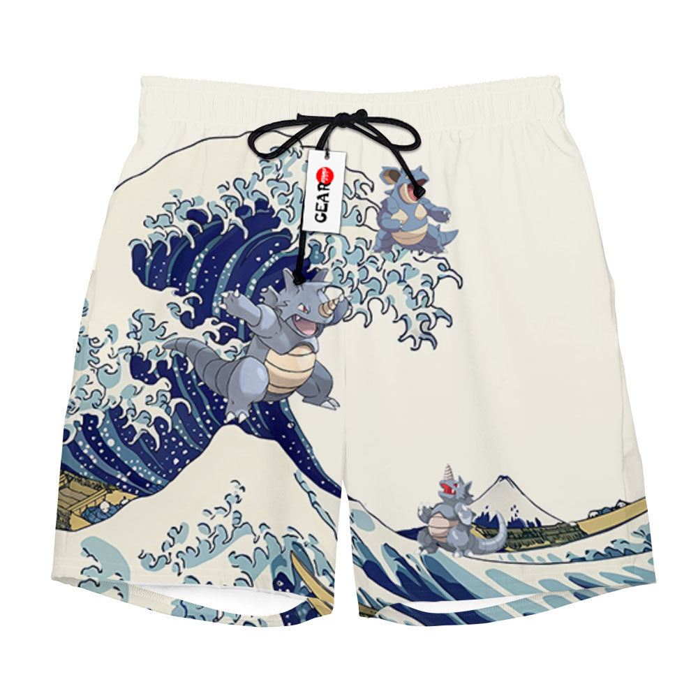 Rhydon Beach Shorts - Great Wave Edition