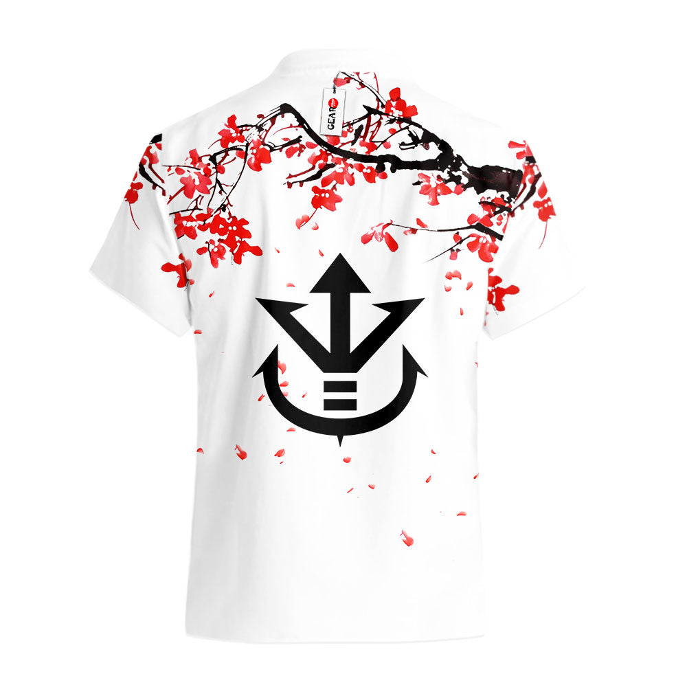 Vegeta Hawaiian Shirt - Cherry Blossom Style